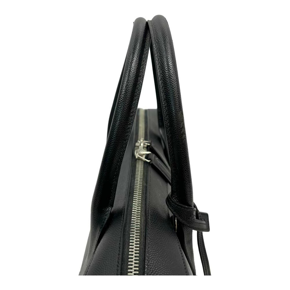 Saint Laurent Business Bag Leather Black Shoulder Handbag - Picture 6 of 10